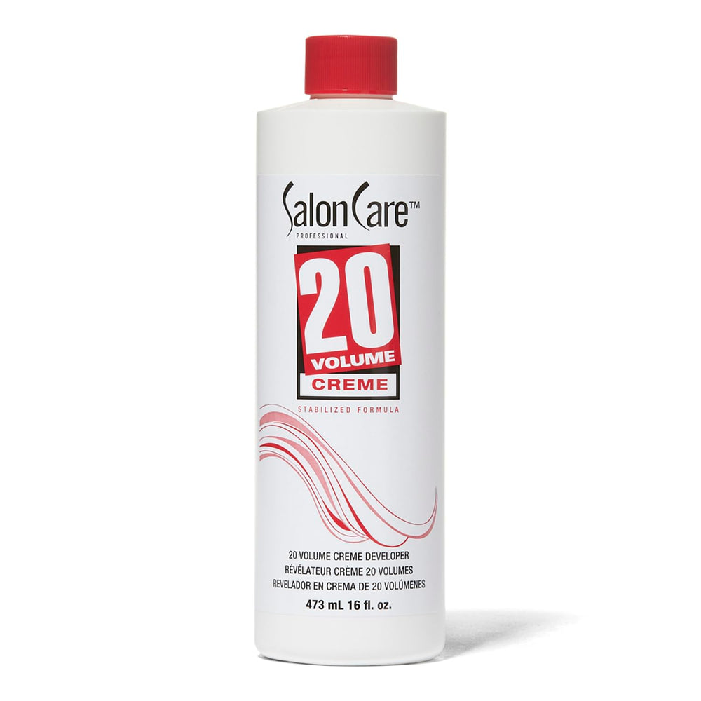Salon Care 20 Volume Creme Developer delivers a uniform lift for salon-ready color