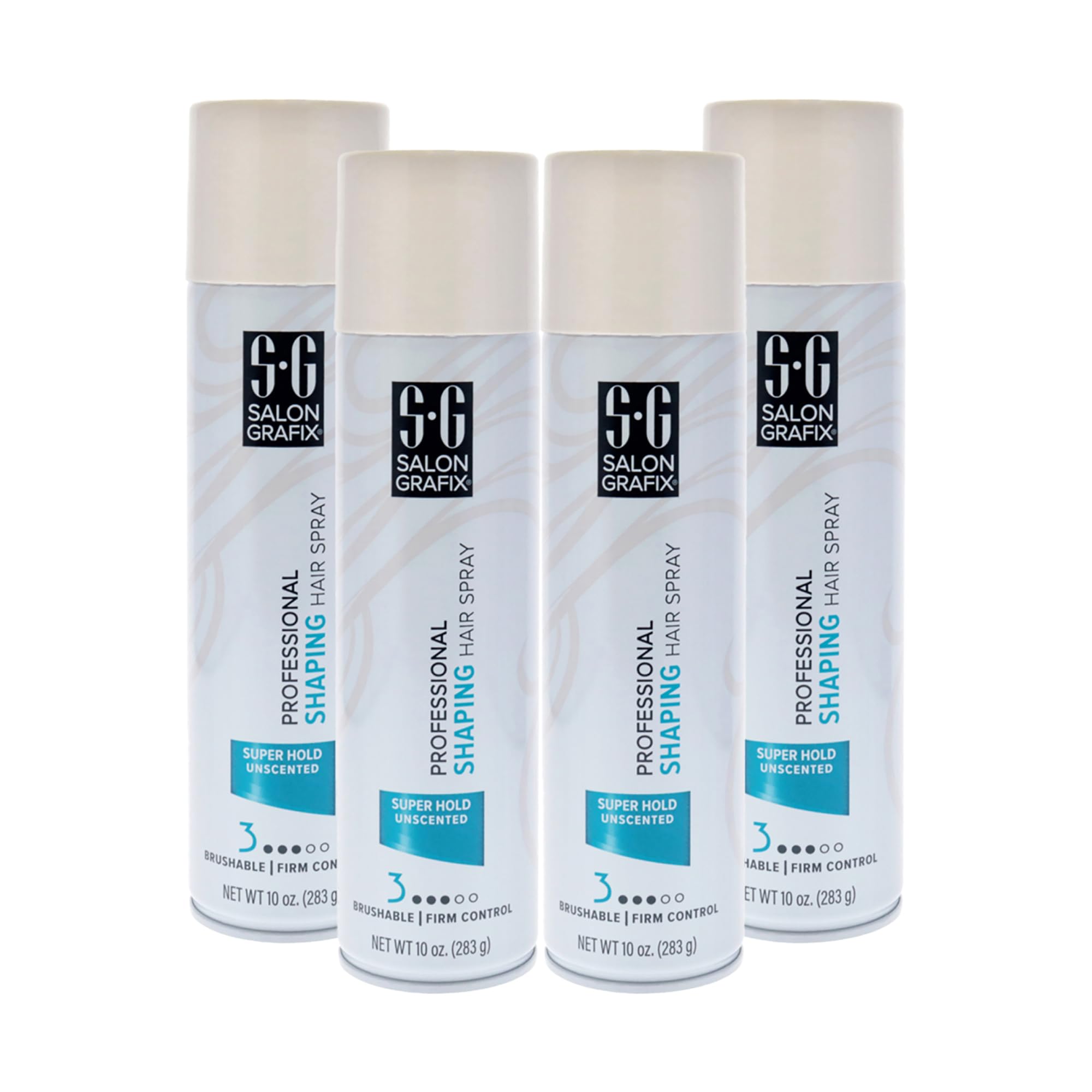 Salon Grafix Shaping Hair Spray bottle with flexible, brushable hold for all-day style
