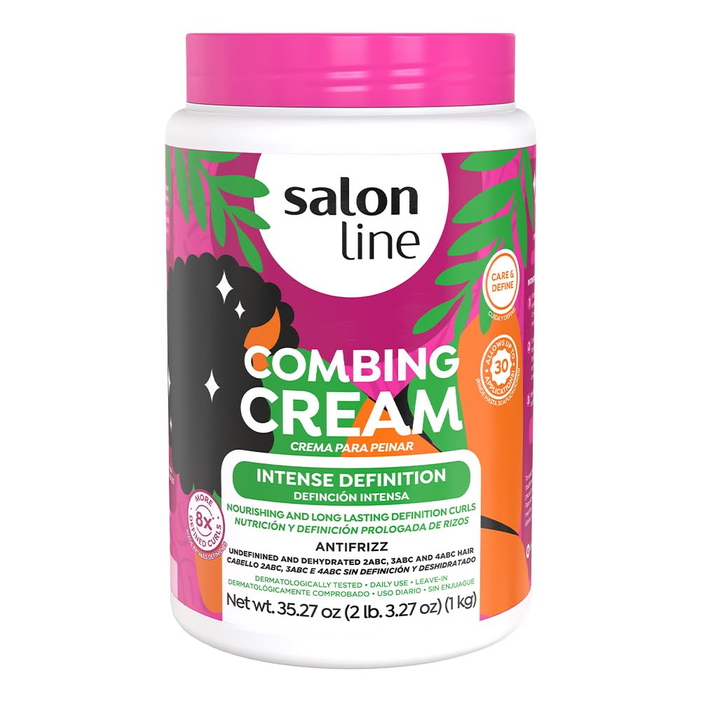 Salon Line Crema Definición Rizos Botella: hidratación duradera y rizos definidos.