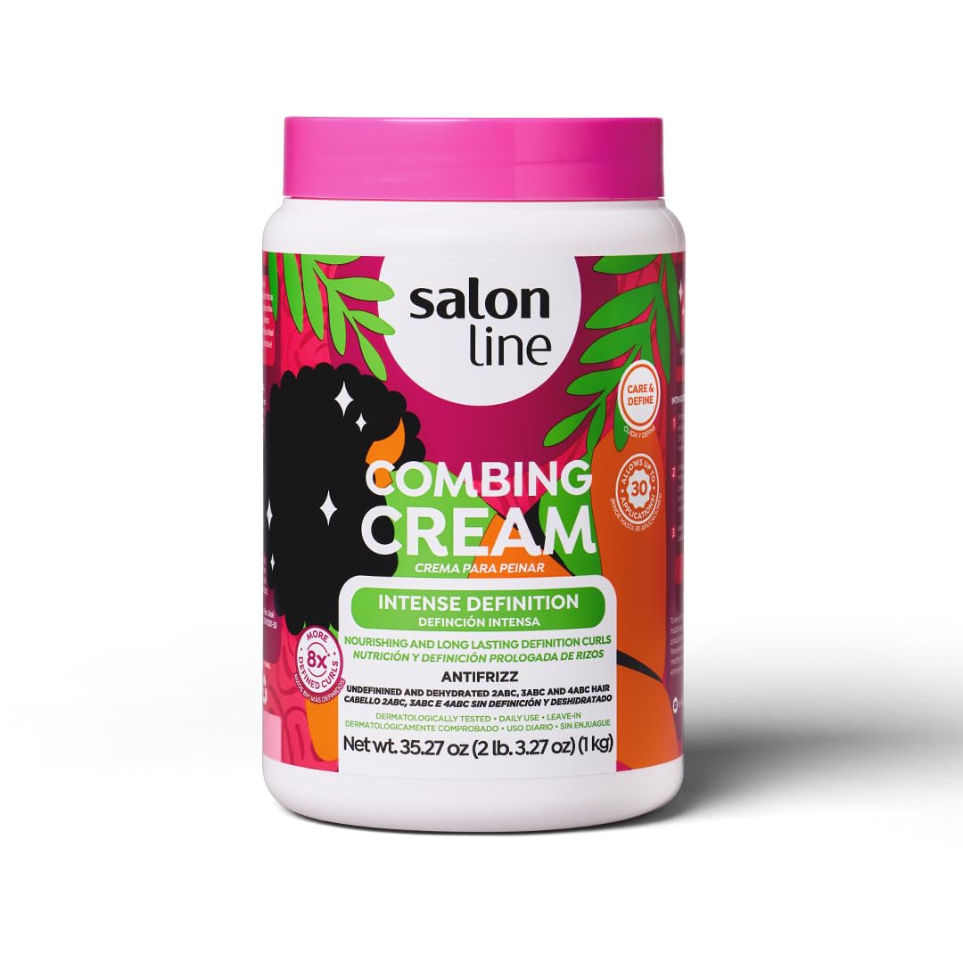 Salon Line Crema Definición Rizos Control Frizz para volumen estable.