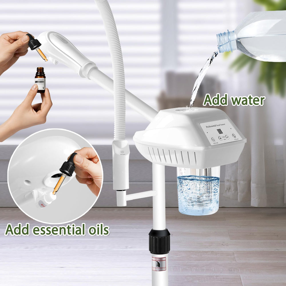 Salon Señor 2-in-1 home facial steamer for hydration and deep cleansing.