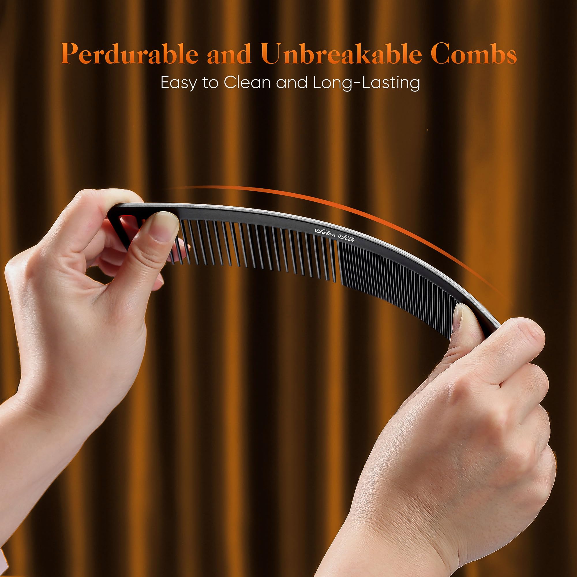 Salon Silk professional comb set for salon-quality results at home.