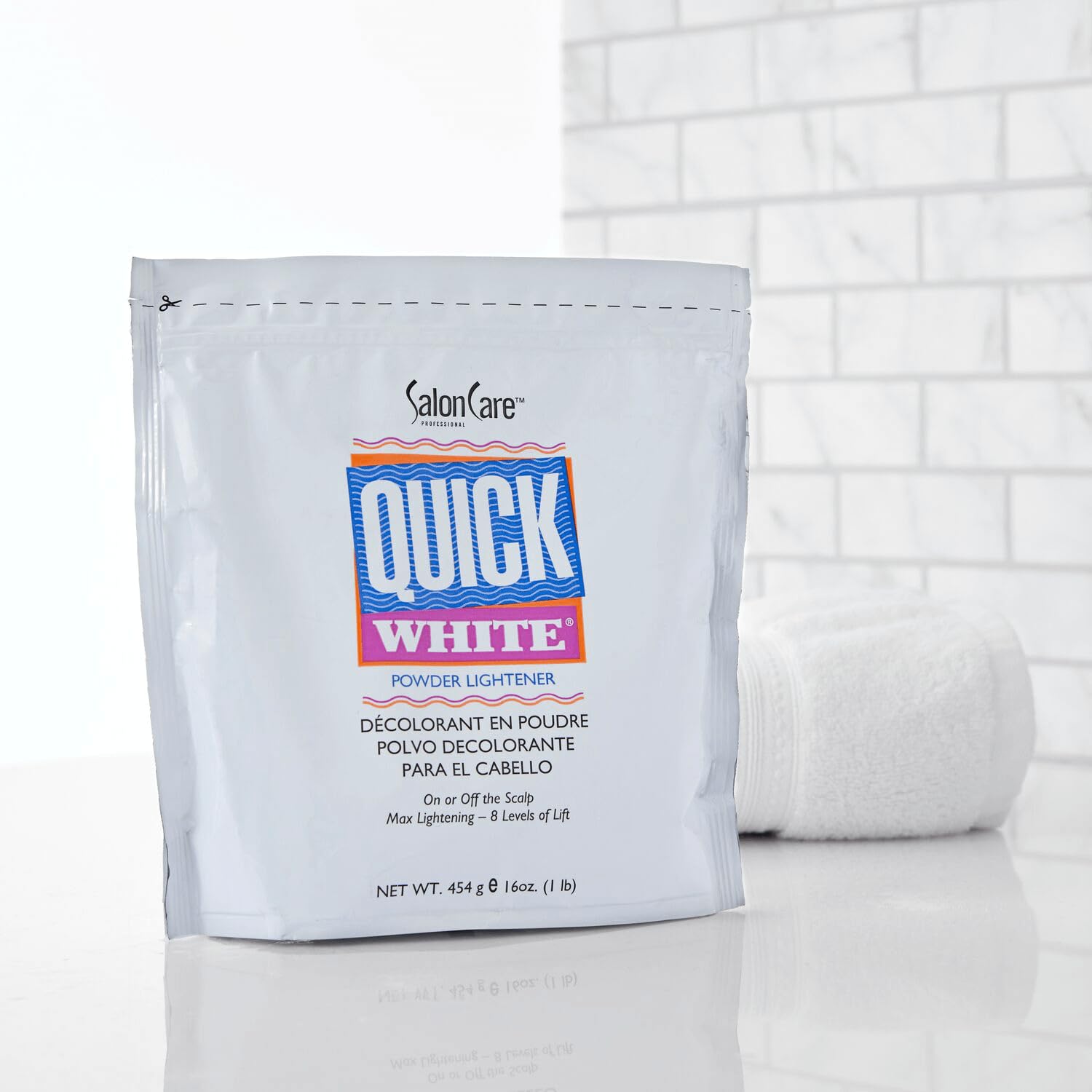 Salon Care Quick White Powder Lightener professional formula ready to mix