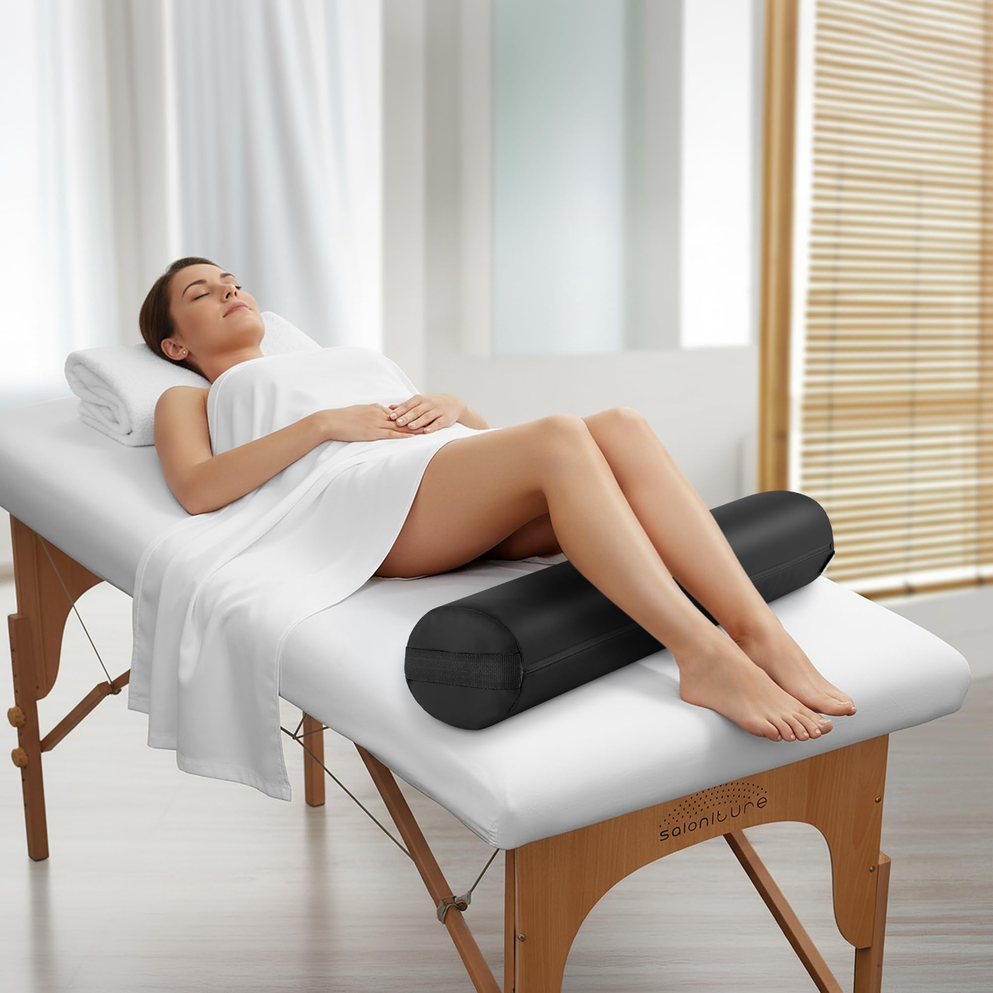 26 by 6 inch dimensions shown beside a standard massage table
