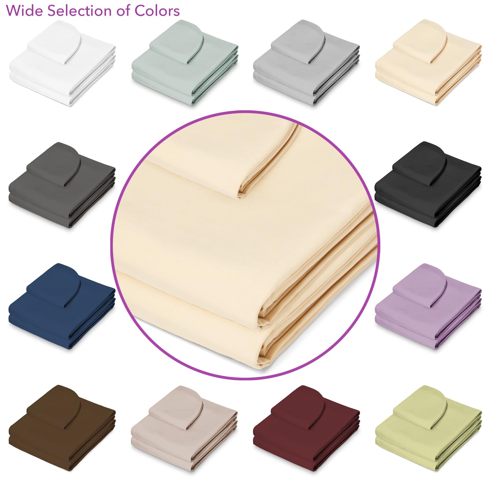 Saloniture easy-care sheet set is machine washable for quick turnaround