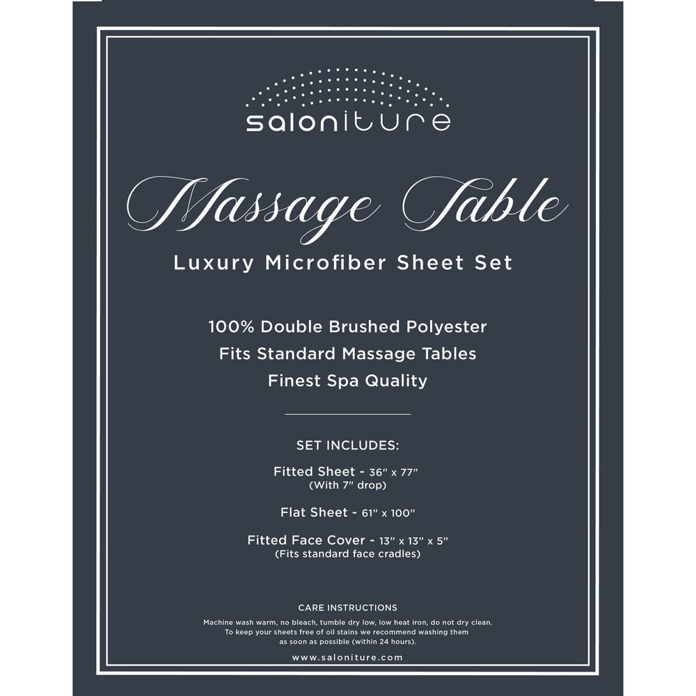 Saloniture face cradle cover with elastic edge fits crescent cushions securely