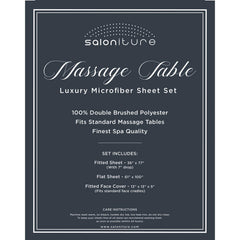 Saloniture face cradle cover with elastic edge fits crescent cushions securely