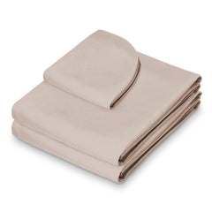Saloniture fitted sheet covering a massage table for a clean presentation