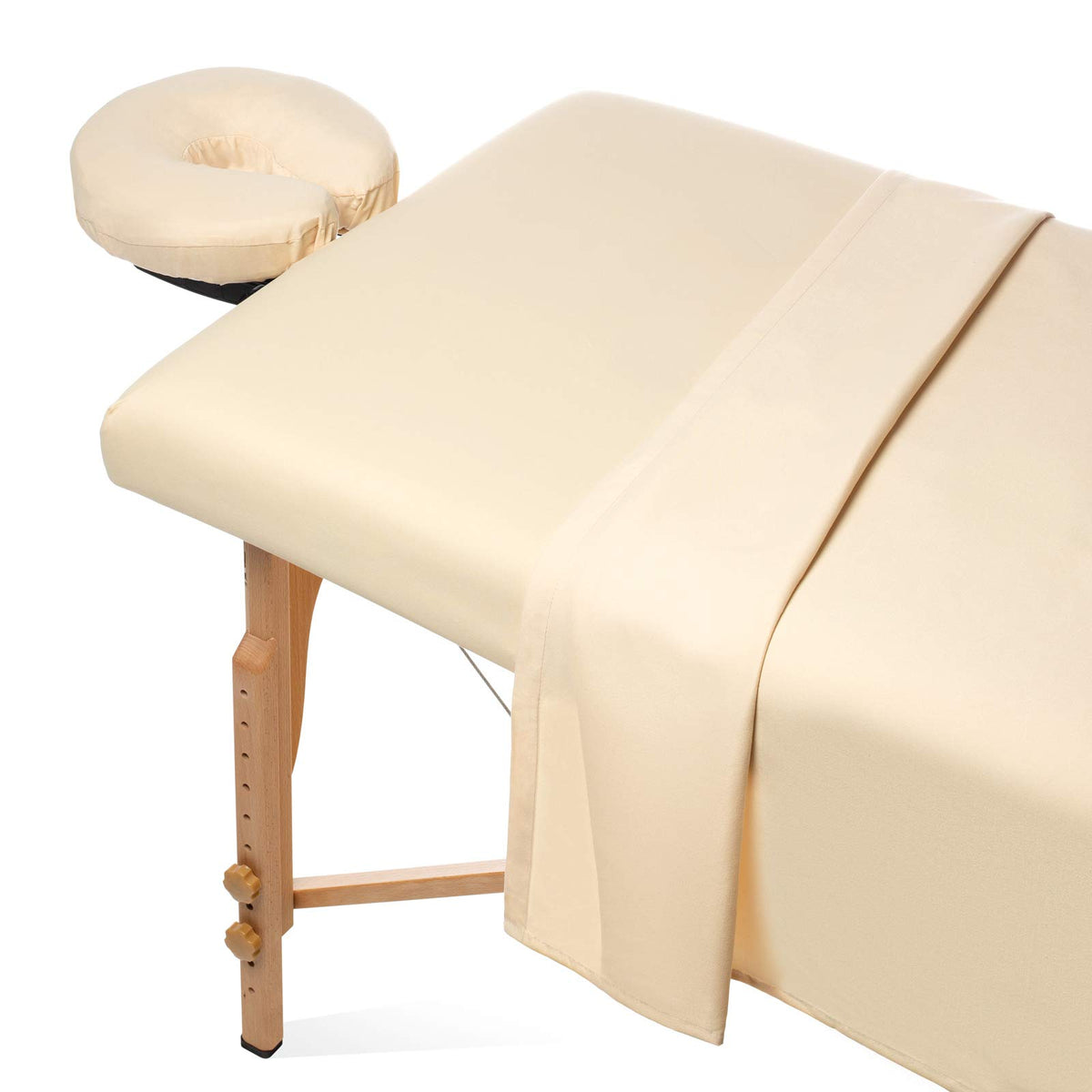 Saloniture flat massage table sheet 61x100 offers breathable comfort for clients