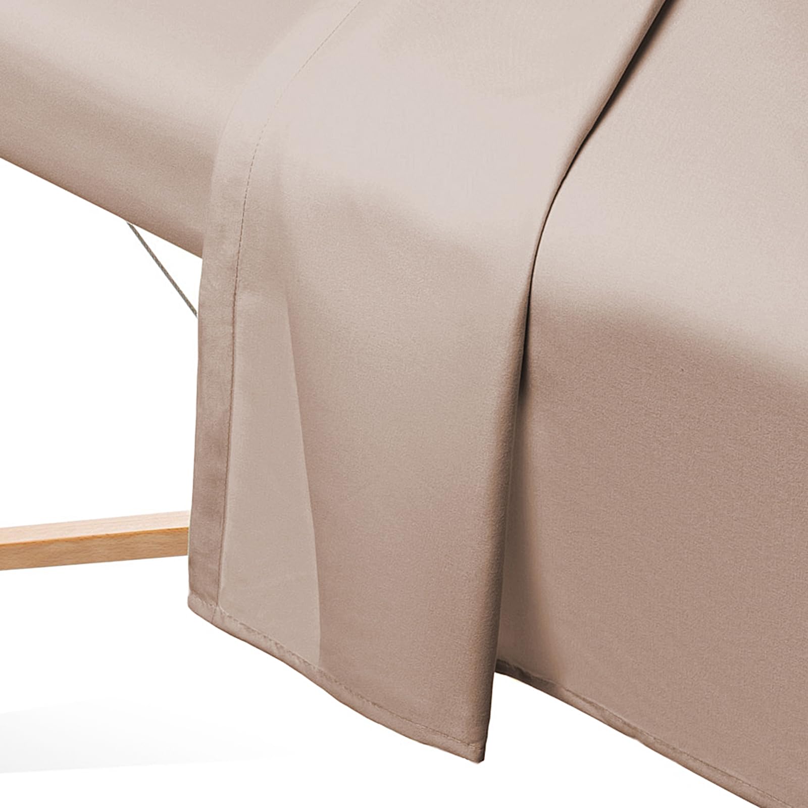 Close-up of Saloniture microfiber fabric highlighting wrinkle resistance and smooth texture