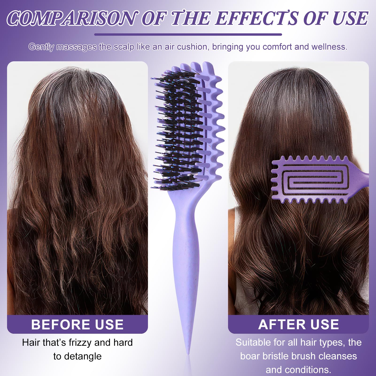 SALONKEY travel-size curl brush lightweight and portable for on-the-go.