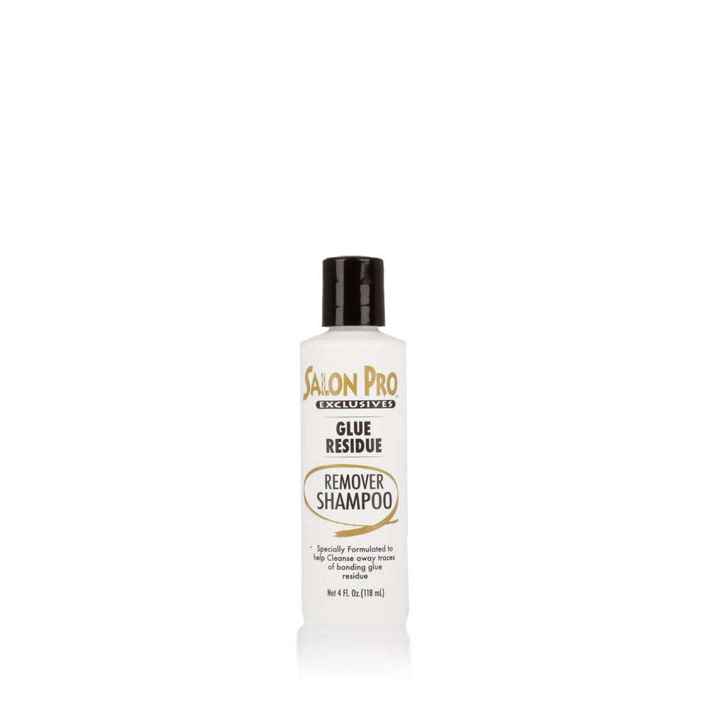 SalonPro champú quita residuos de pegamento, botella profesional para el cabello.