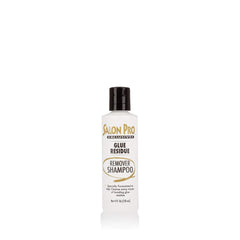 SalonPro champú quita residuos de pegamento, botella profesional para el cabello.