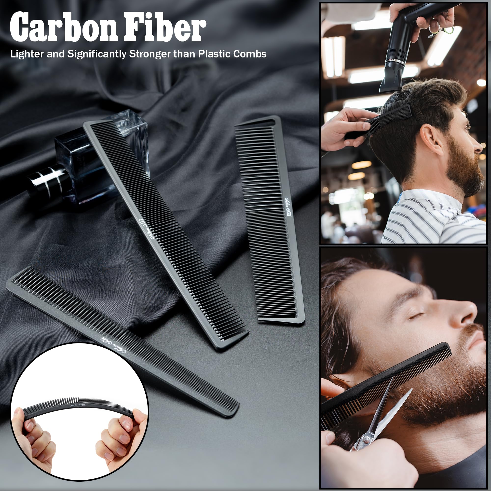 SALON SILK 13-piece blade-cleaning brush close-up for hygienic maintenance