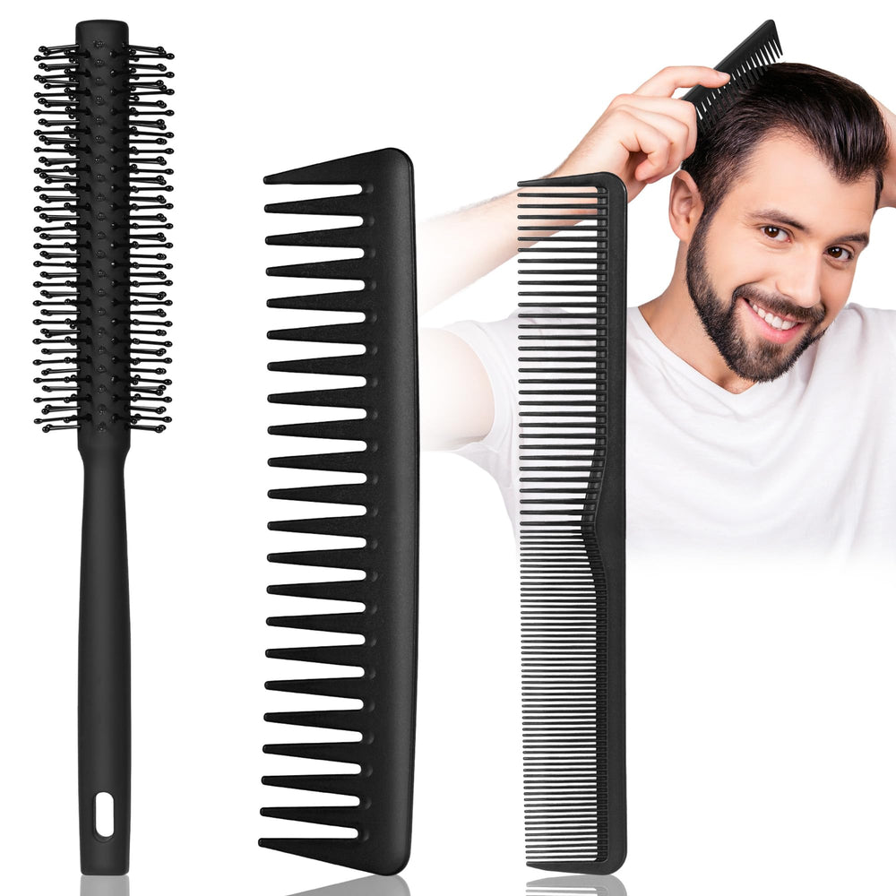 SALON SILK 3PCS comb set for versatile men’s styling.