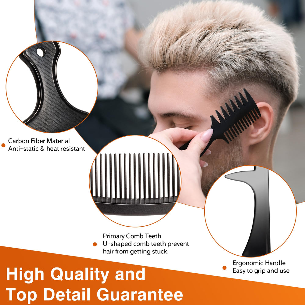 SALON SILK carbon fiber close-up showing lightweight anti-static material.