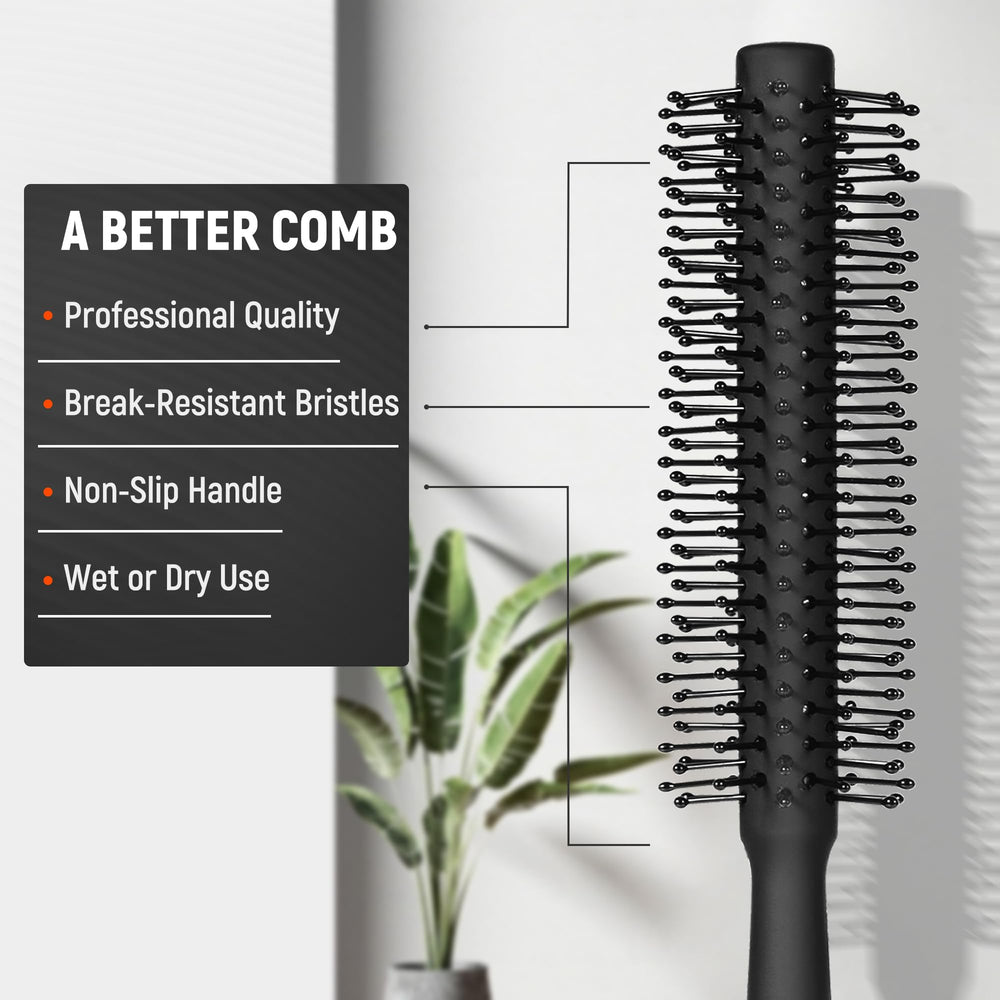SALON SILK styling comb with smooth edges for precise grooming.