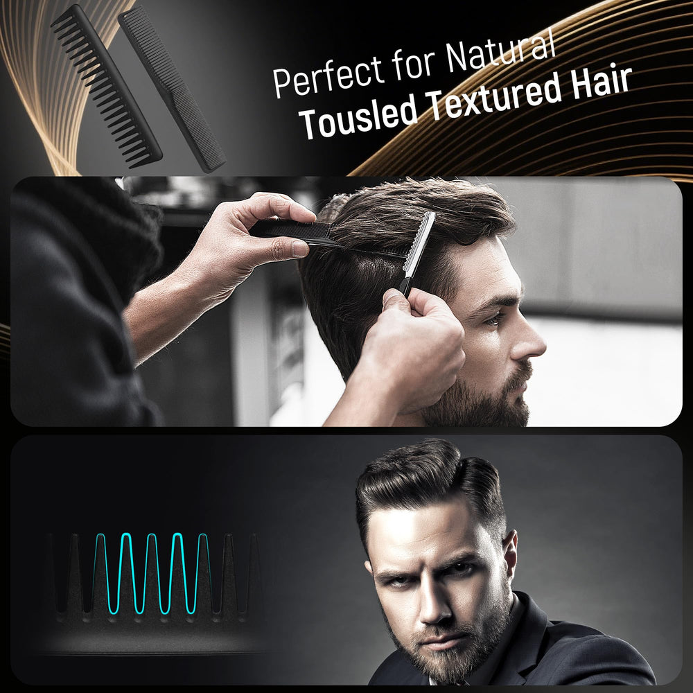SALON SILK wide tooth comb glides through wet or dry hair.