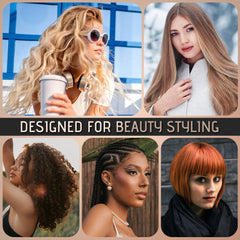 Salonsilk braiding aids help create intricate styles with ease.