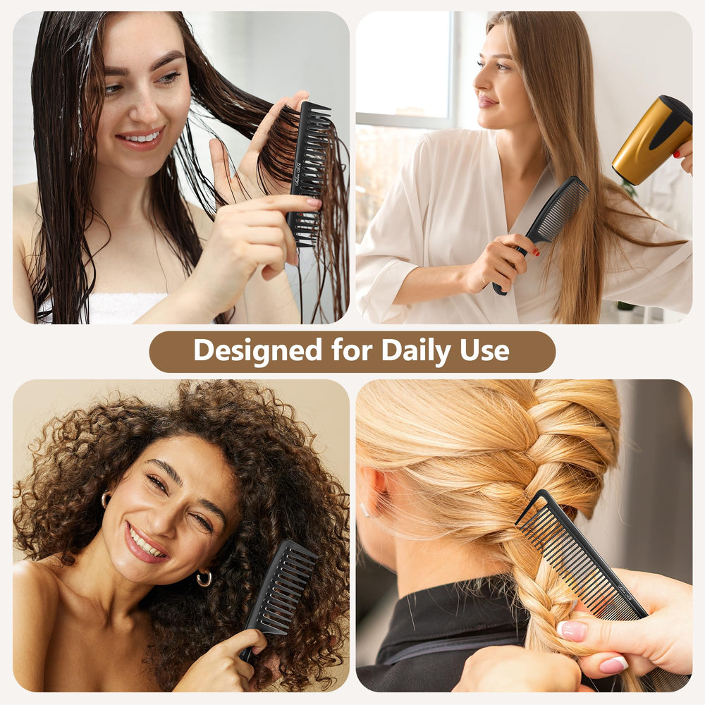 Salonsilk detangling comb glides through knots with minimal pull.