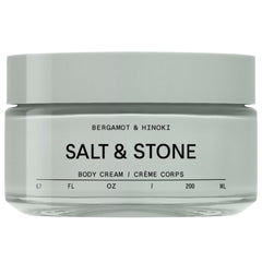 Salt & Stone Body Cream bergamot hinoki jar shows luxurious hydration