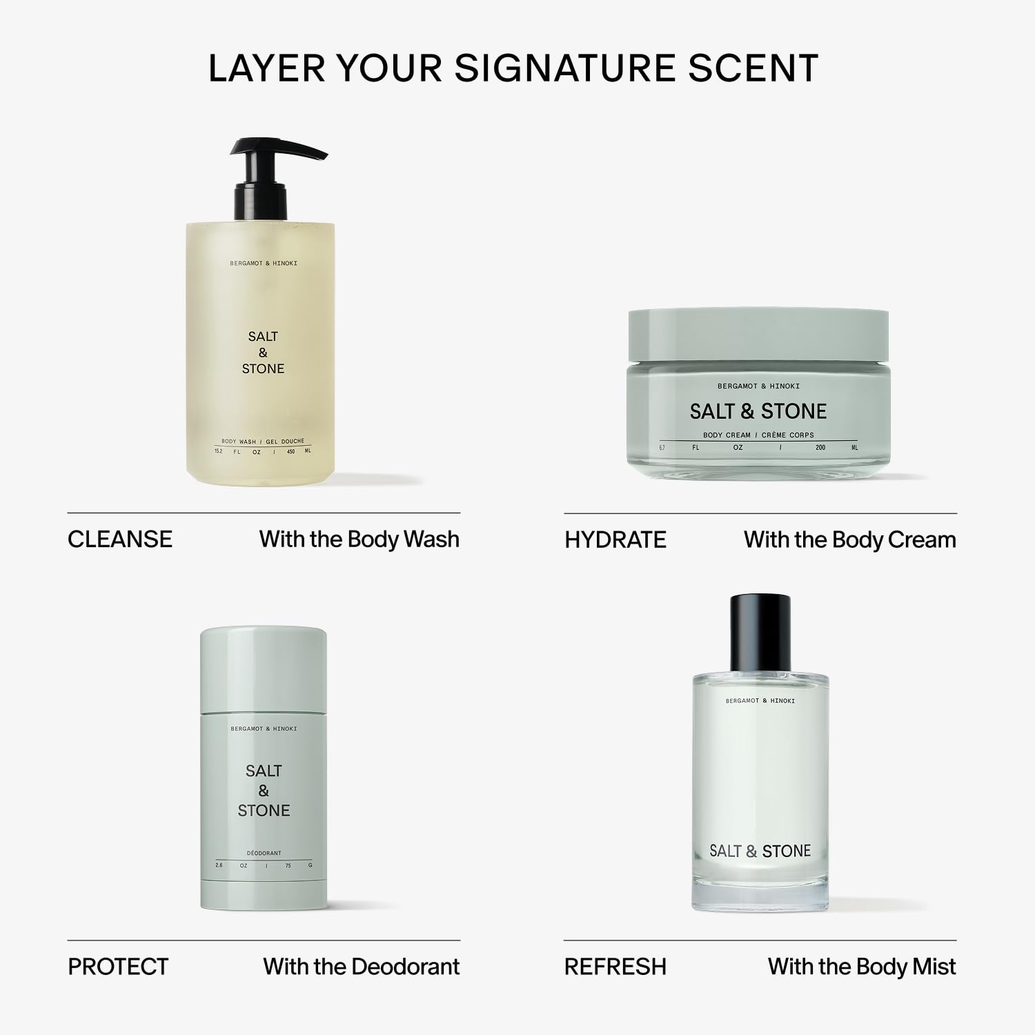 Salt & Stone Body Cream woody-citrus scent promises refreshing daily ritual