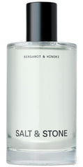 Salt & Stone Body Mist bottle showing bergamot and hinoki aroma for daily refresh