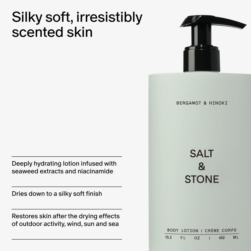 Salt & Stone cream swirl captures rich, silky lotion for dry skin