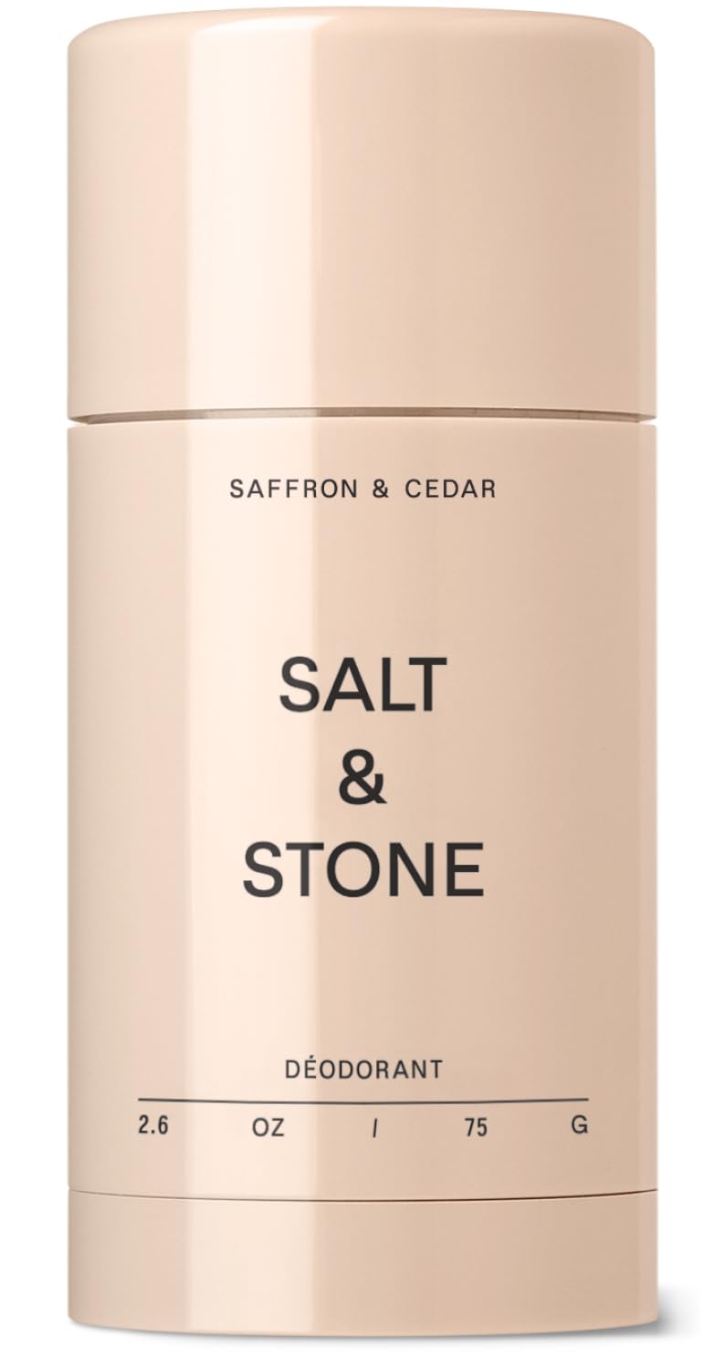 Salt & Stone deodorant stick applying smoothly for everyday odor control and fresh confidence.