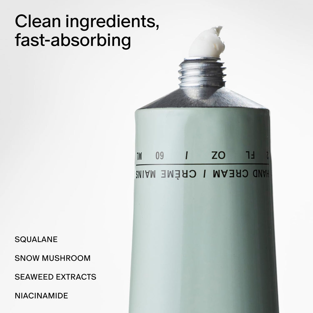 Salt & Stone hand cream bottle with vegan formula label