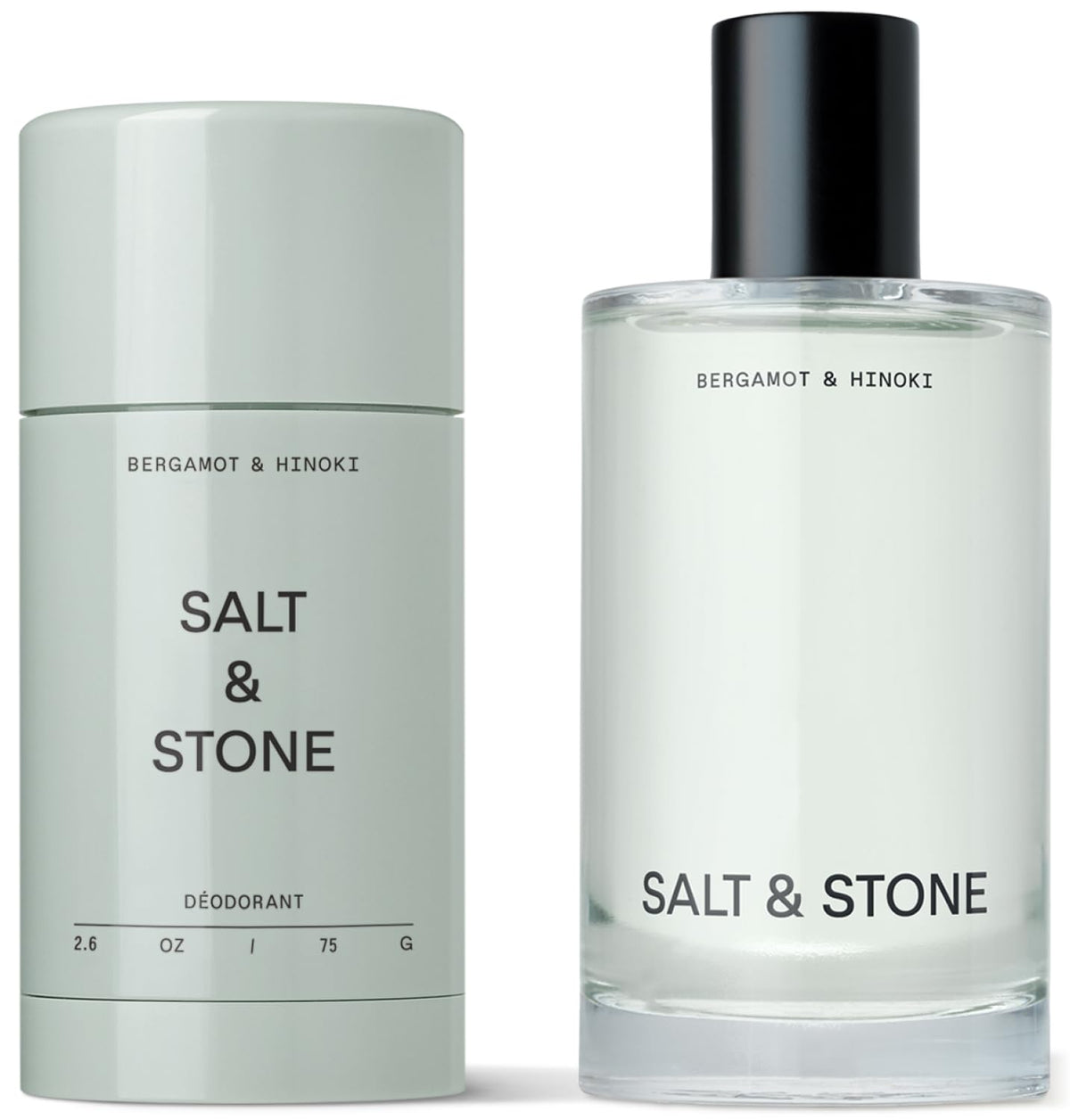 Salt & Stone Signature Scent Duo deodorant bottle with aluminum-free, long-lasting protection.