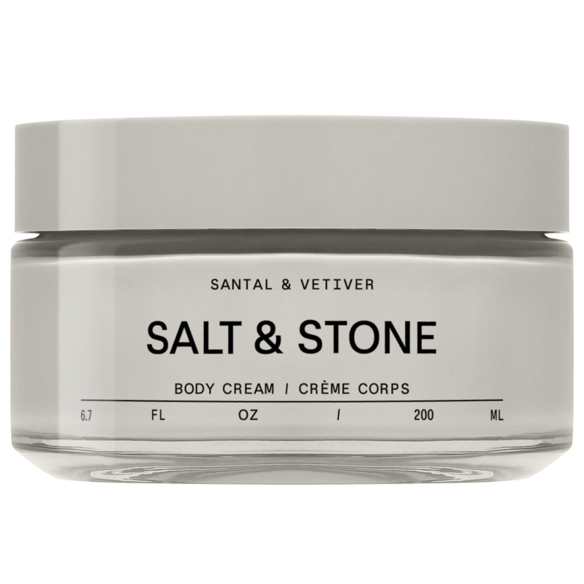 Salt & Stone Body Cream bottle front for daily hydration