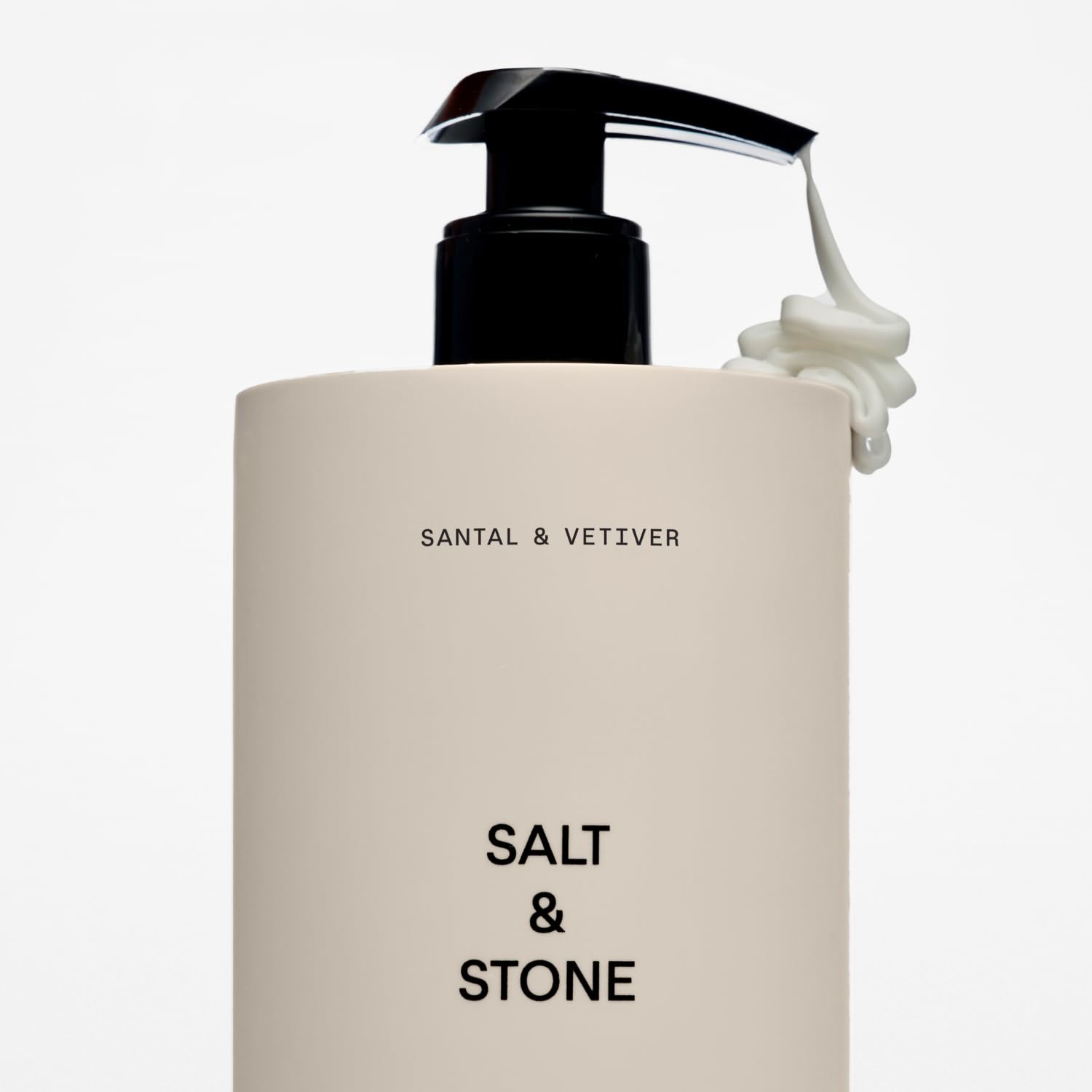 Vegan and cruelty-free certification icon on Salt & Stone packaging