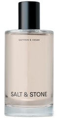 Salt & Stone Body Mist saffron cedar bottle with hydrating unisex fragrance.