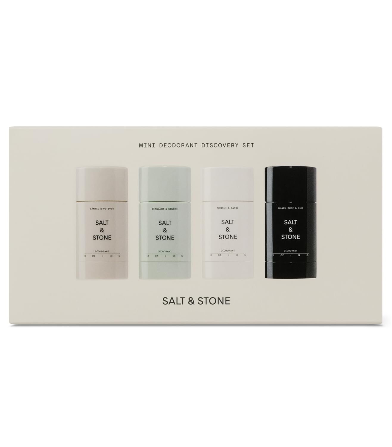 Salt & Stone mini discovery set ready for convenient at-home testing.