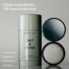 Aplicación suave de Salt & Stone para protección duradera.