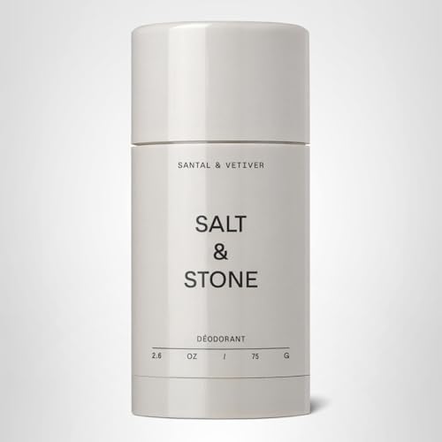Salt & Stone desodorante sin aluminio, uso diario para hombres y mujeres.