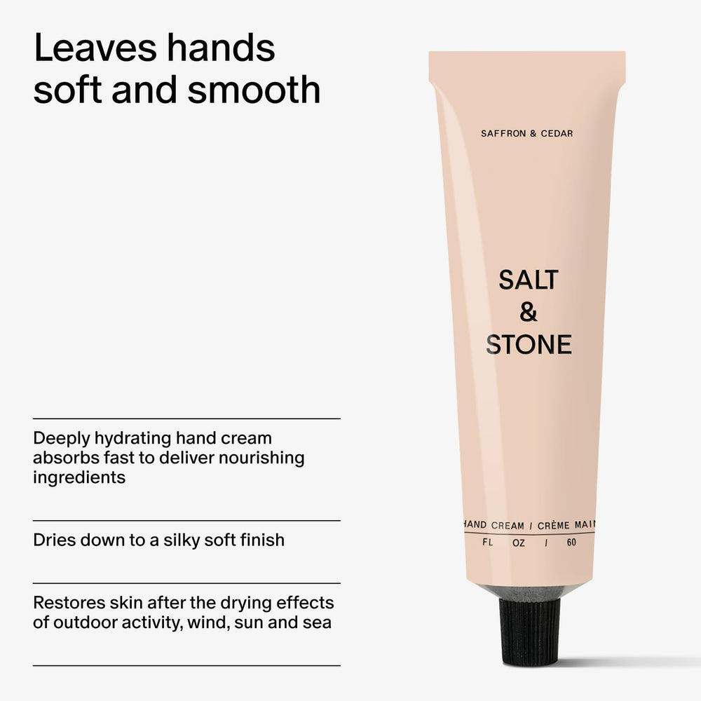 Salt & Stone saffron cedar scent swirls, suggesting warm aroma.