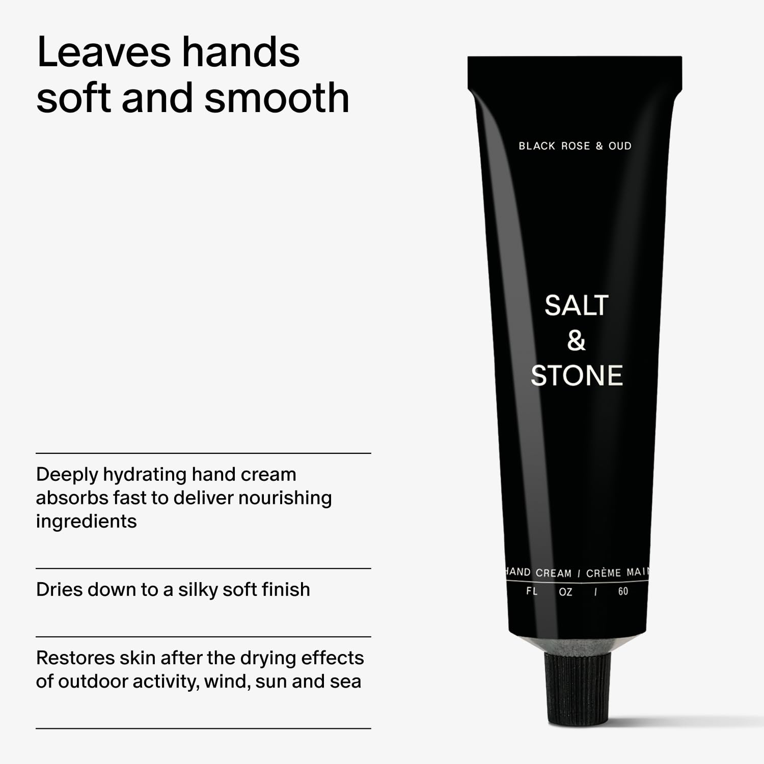 Salt & Stone loción corporal vegana y cruelty-free, cuidado responsable.