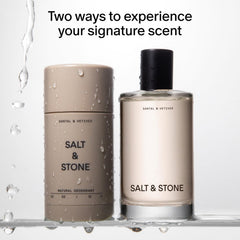 Salt & Stone deodorant stick close-up emphasizing aluminum-free protection