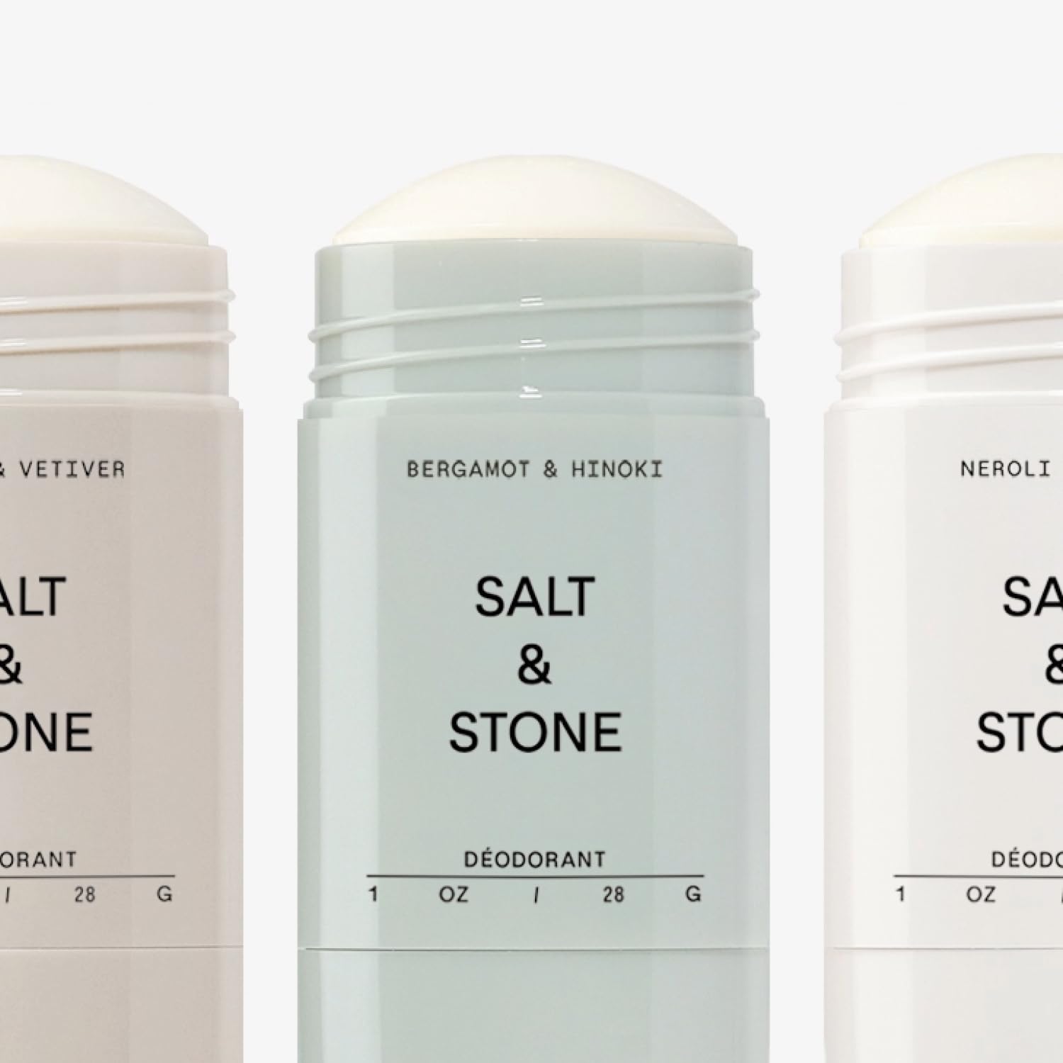 Salt & Stone signature scent display Santal & Vetiver notes.