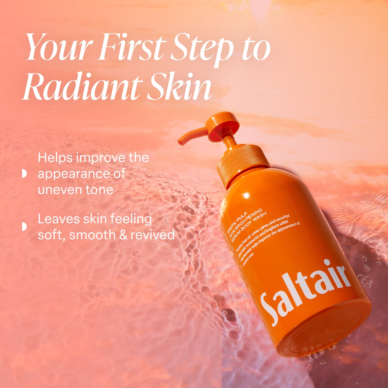 Saltair 2-pack packaging showcases convenient dual bottles for shared showers.