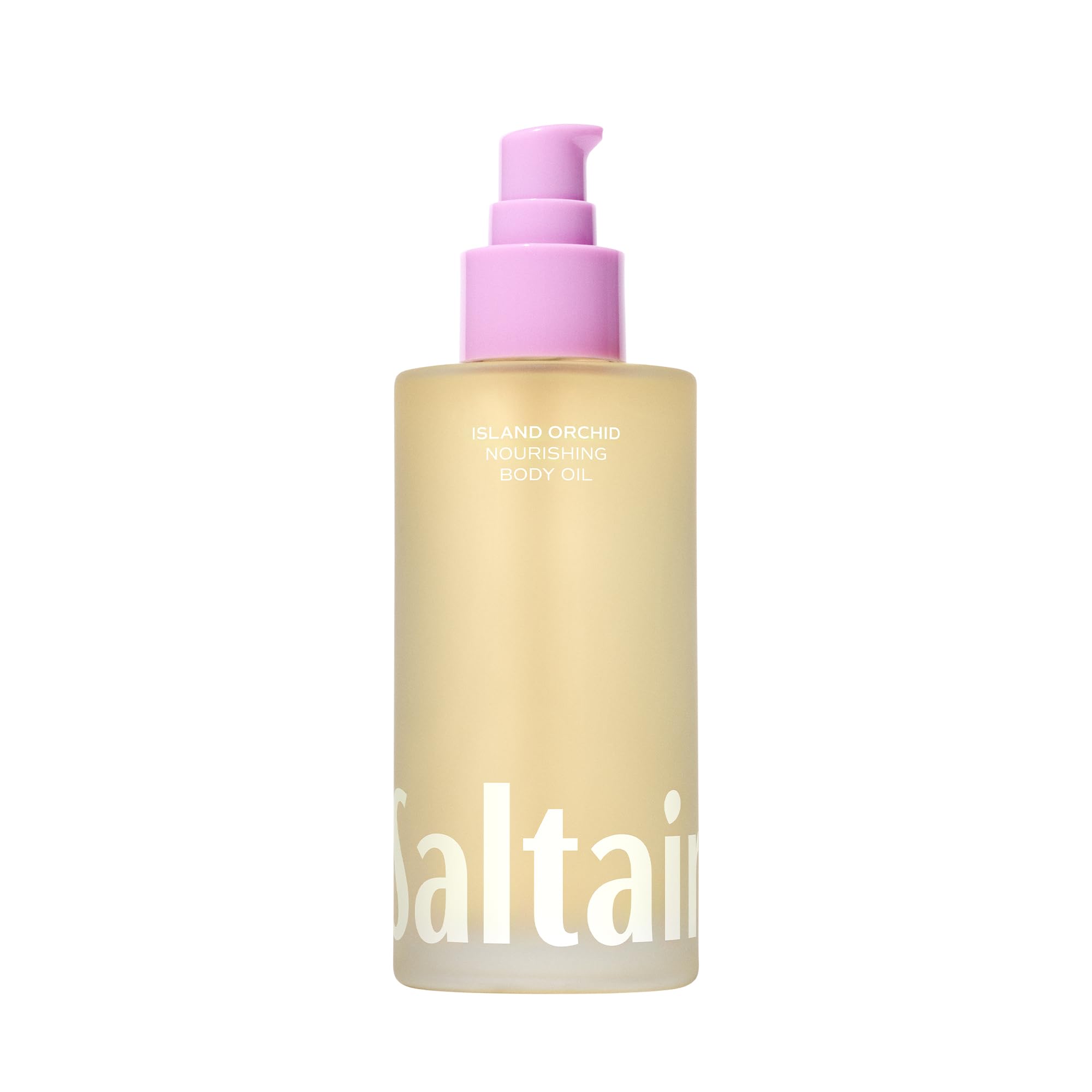 Saltair Body Oil bottle pour for quick absorption and soft, hydrated skin.