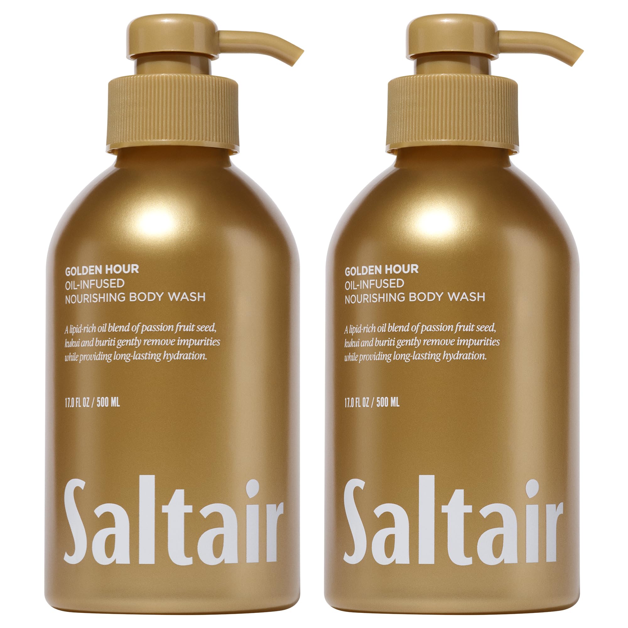 Saltair Body Wash 2 Pack with pump bottles for easy, moisture-rich cleansing.