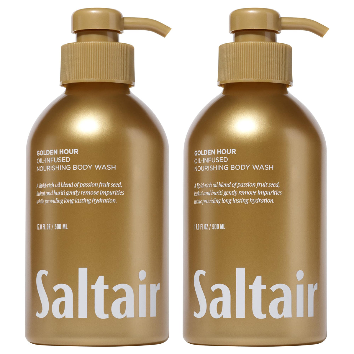 Saltair Body Wash 2 Pack with pump bottles for easy, moisture-rich cleansing.