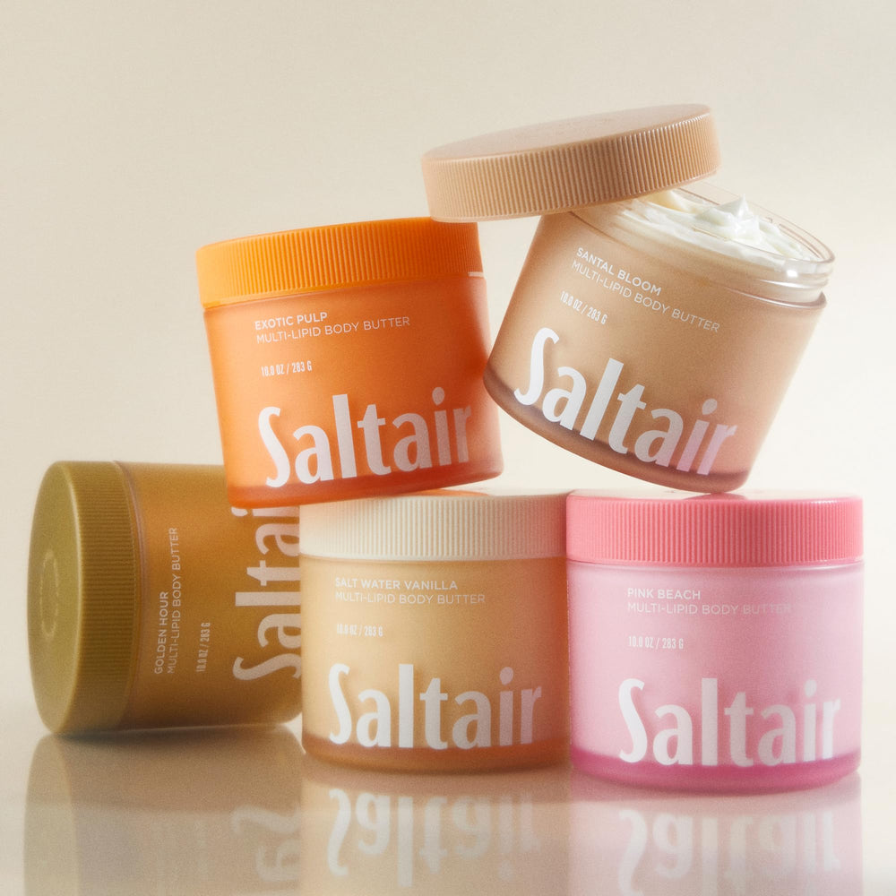Saltair cruelty-free vegan certification label on packaging.