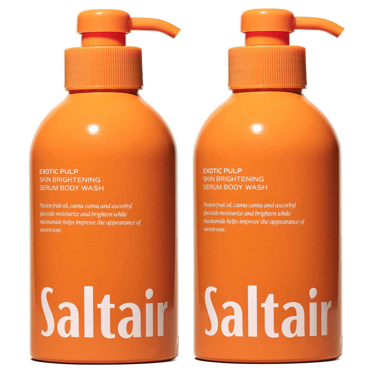 Saltair Exotic Pulp scent bottle pump enhances a hydrating daily cleanse.