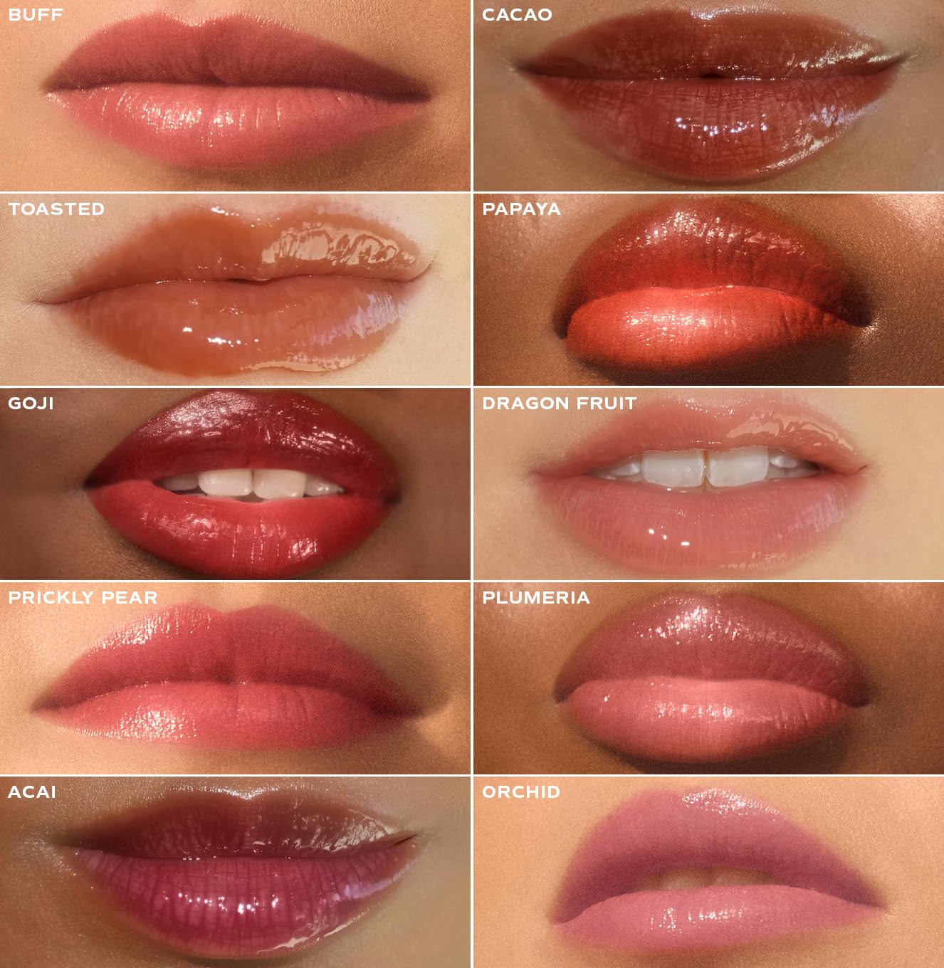 Saltair Hydrating Lip Oil Balm in berry tint for rich, luminous lips.