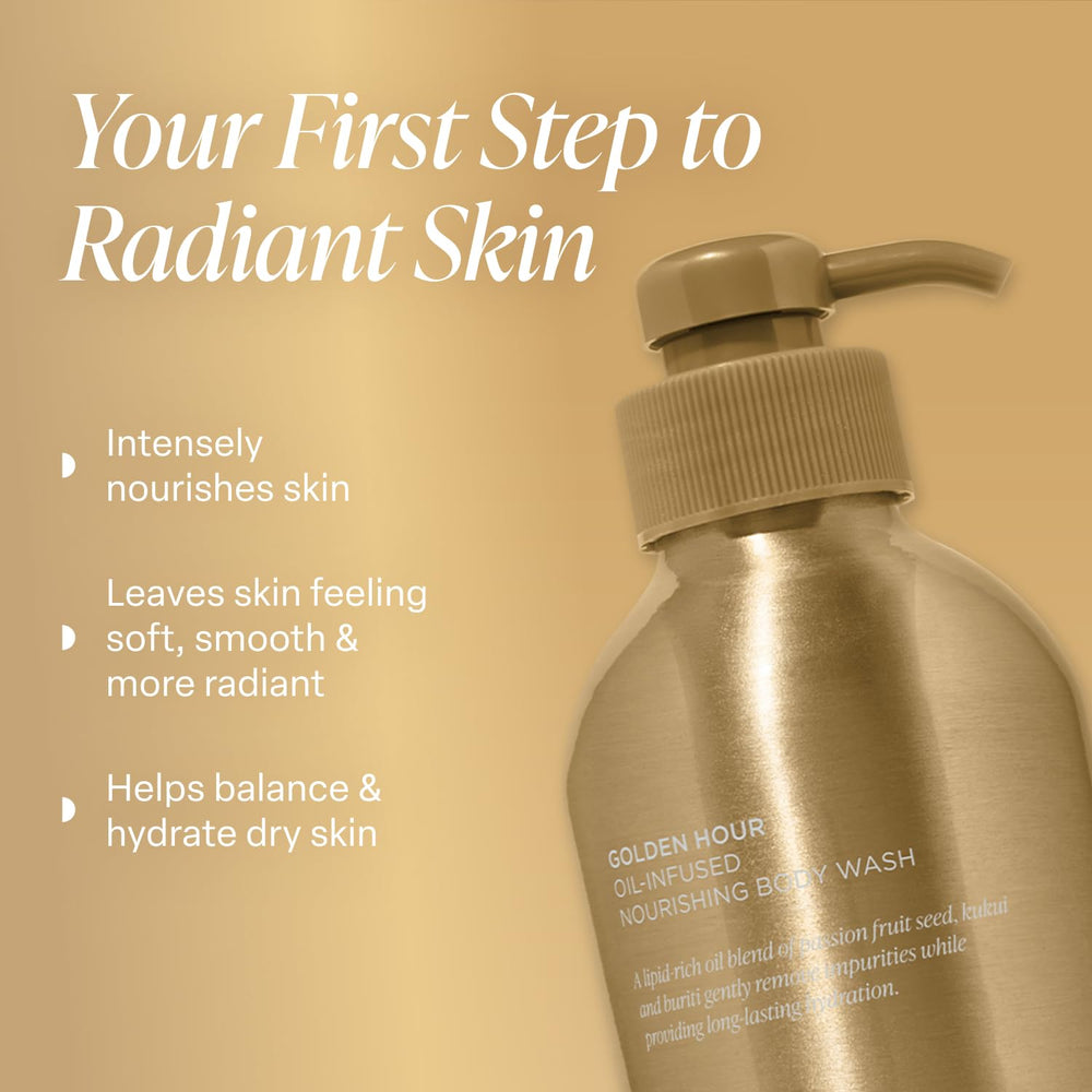 Saltair moisturizing body wash with vitamin E and nourishing oils for skin resilience.