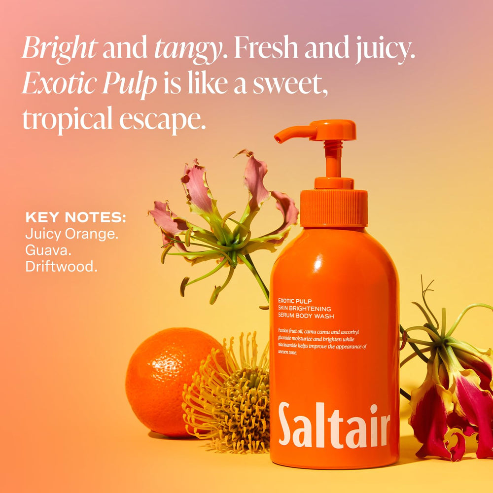 Saltair Passionfruit oil hydrates skin for a refreshed shower experience.